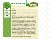 Tablet Screenshot of leahbrowning.net